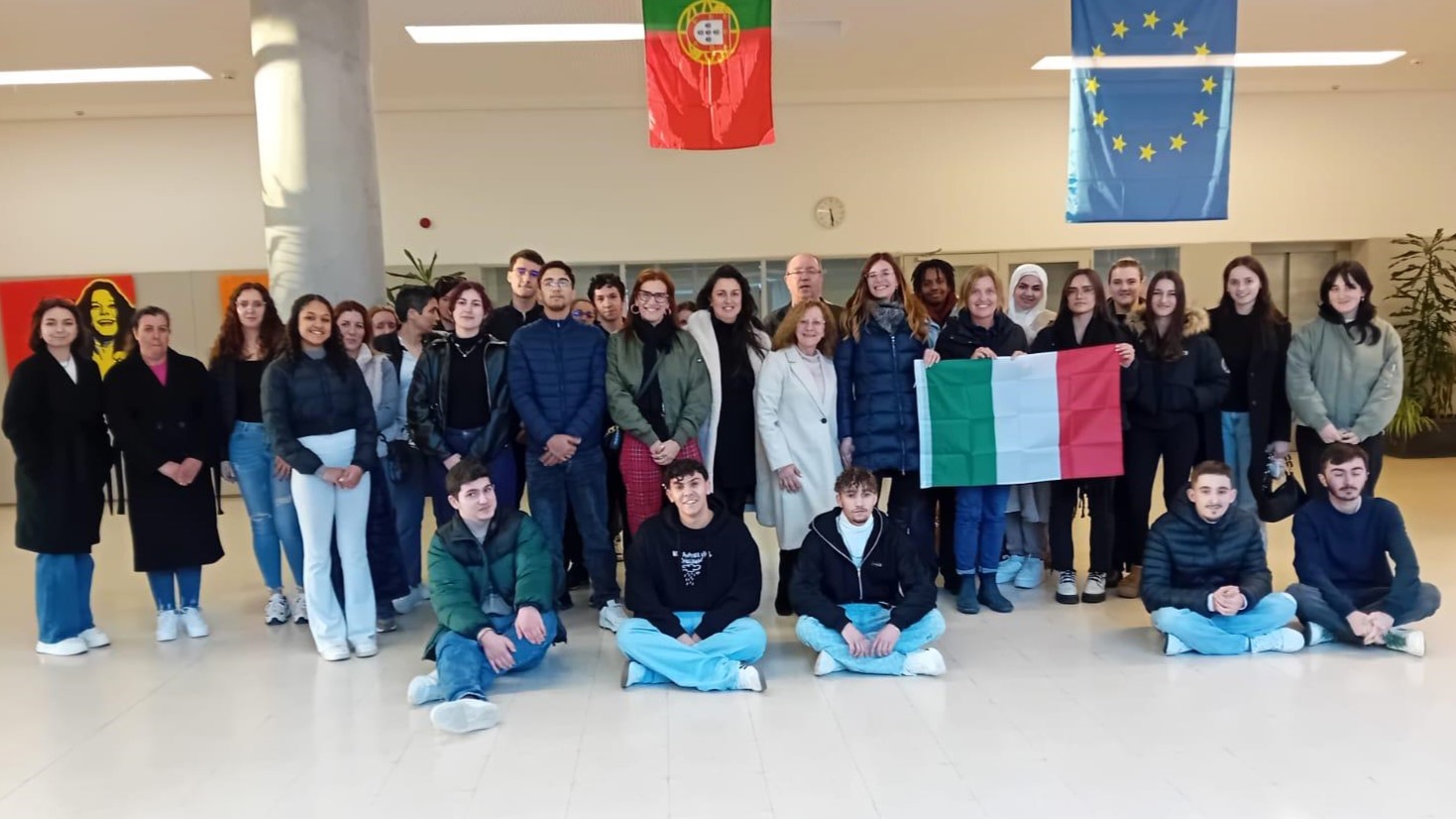 Receção do Grupo Erasmus de Itália no AECP