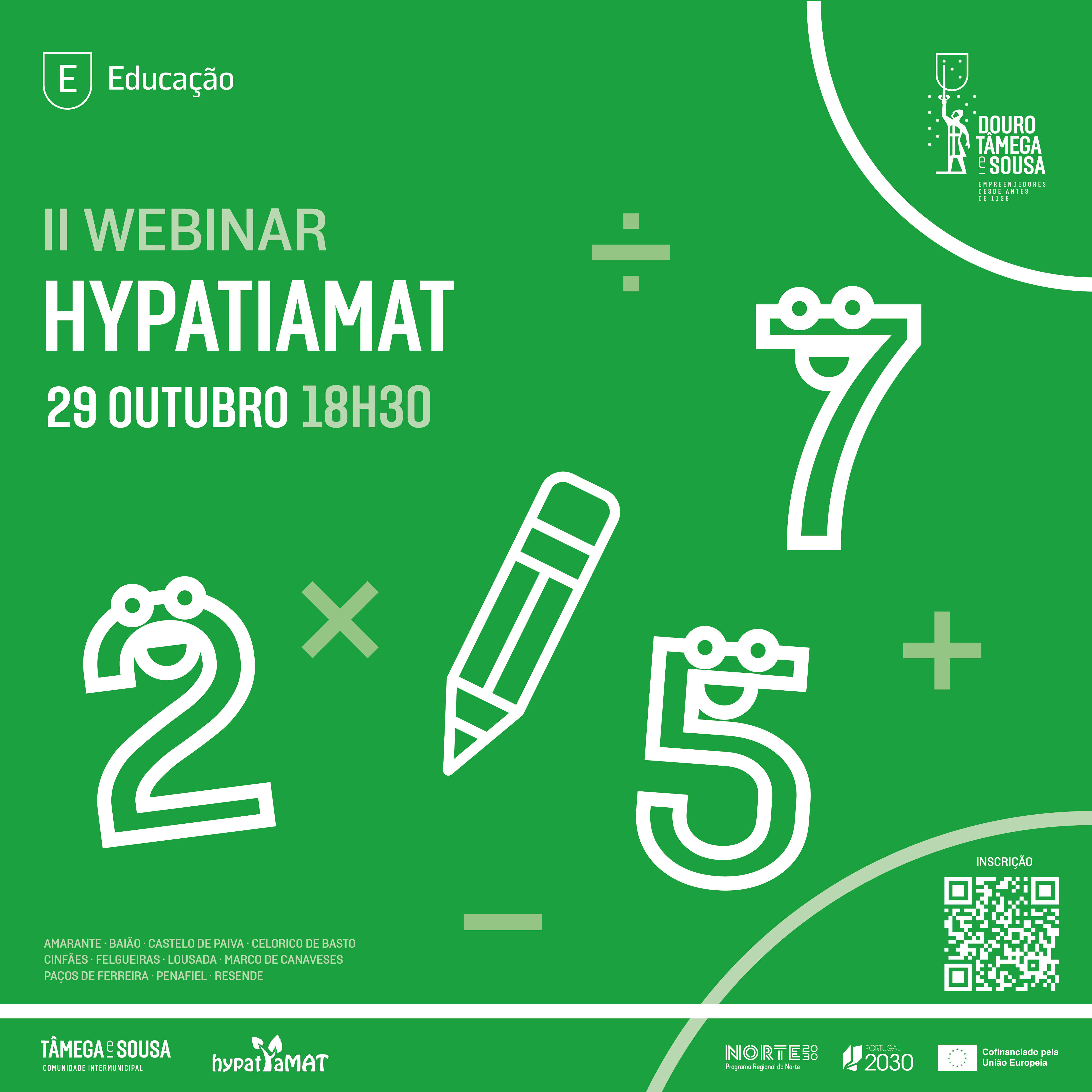 Webinar Hypatiamat | CIM do Tâmega e Sousa | 29 de outubro - 18:30h