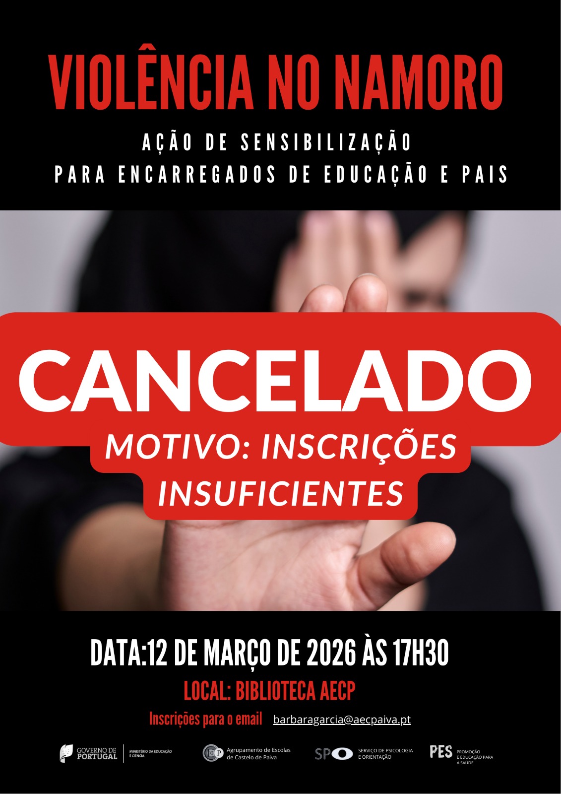 cartaz v cancelado
